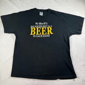 My Idea of a Balanced Diet Is a Beer in Each Hand Funny T-Shirt